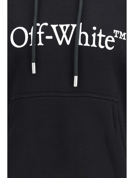 Off-White Big Logo Bookkish Over Hoodie - Black-White