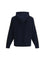 Burberry Check Trim Cotton Zip Hoodie - Navy