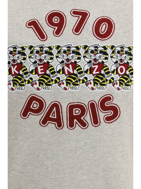 Kenzo Wild Tiger cotton Sweatshirt - Pale Grey