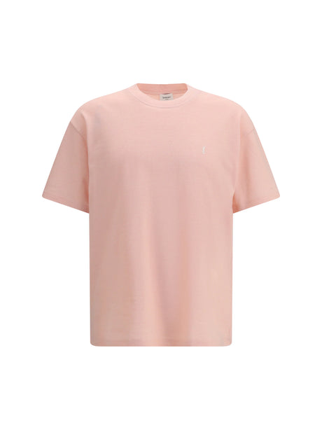 Saint Laurent Cassandre Piqué T-shirt - Fuxia