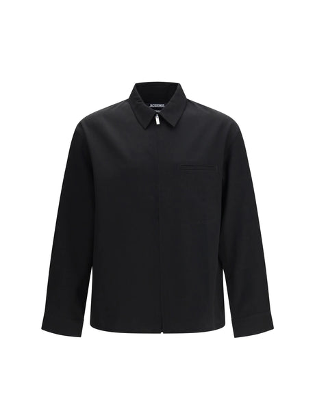 Jacquemus Mecano Shirt in virgin wool - Black
