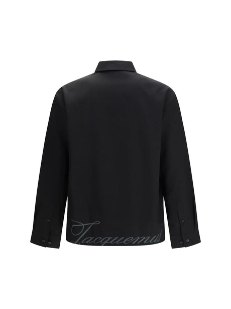 Jacquemus Mecano Shirt in virgin wool - Black