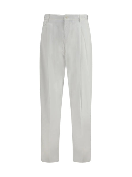 Dolce & Gabbana Cotton gabardine Pants - White Ottico