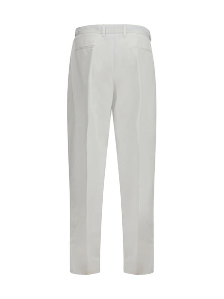 Dolce & Gabbana Cotton gabardine Pants - White Ottico