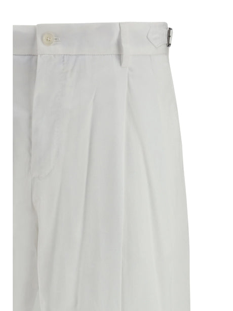 Dolce & Gabbana Cotton gabardine Pants - White Ottico