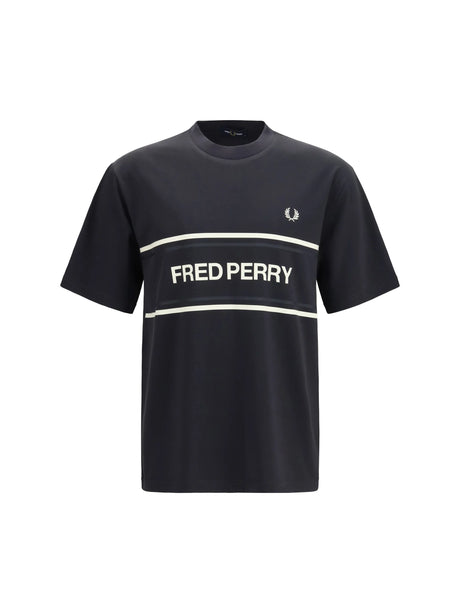 Fred Perry Graphic T-shirt - Anchor Grey