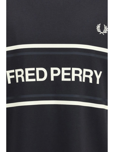 Fred Perry Graphic T-shirt - Anchor Grey