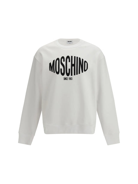 Moschino Printed organic cotton Sweatshirt - Patterned White