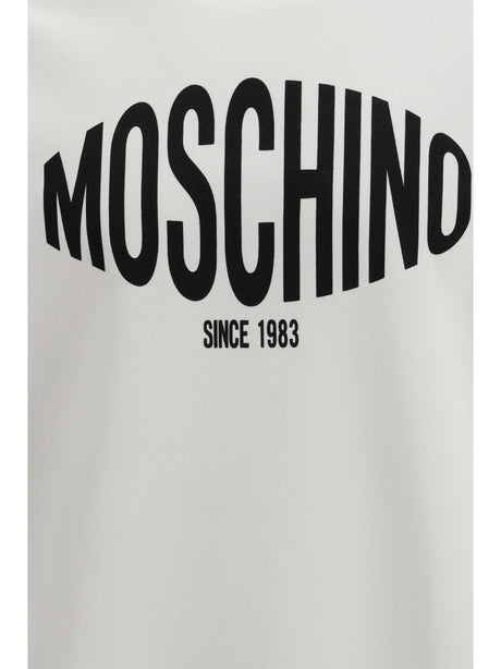 Moschino Printed organic cotton Sweatshirt - Patterned White