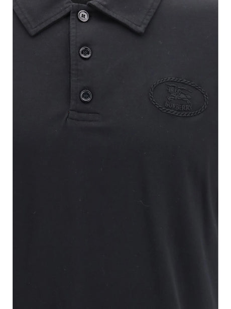 Burberry Piqué Polo Shirt - Black