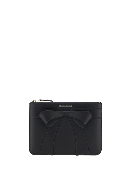 Comme Des Garcons Big Bow Coin Purse - Black