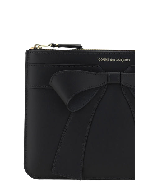 Comme Des Garcons Big Bow Coin Purse - Black