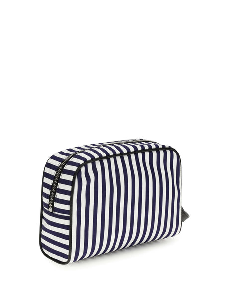 Dolce & Gabbana Striped poplin Handbag - White/Blue