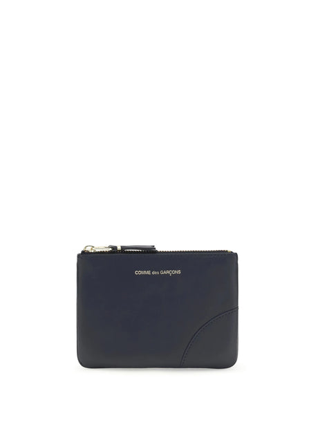 Comme Des Garcons Leather Coin Purse - Navy