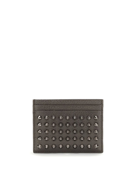 Christian Louboutin Kios Card Holder - Cafe/Gun Metal