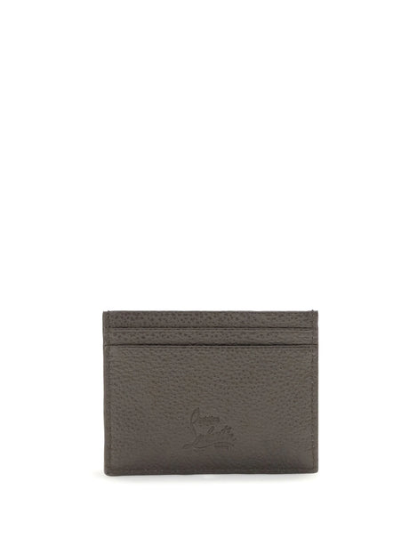 Christian Louboutin Kios Card Holder - Cafe/Gun Metal