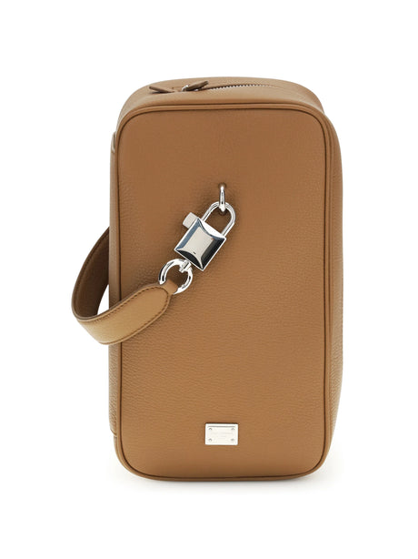 Dolce & Gabbana Lock leather Handbag - Caramello