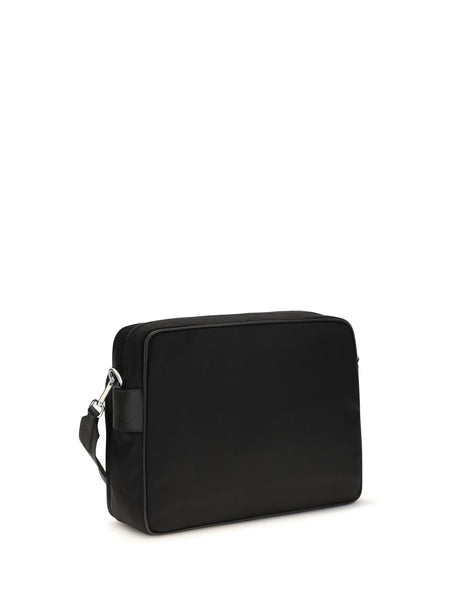 Prada Re-Nylon and leather Shoulder Bag - Black