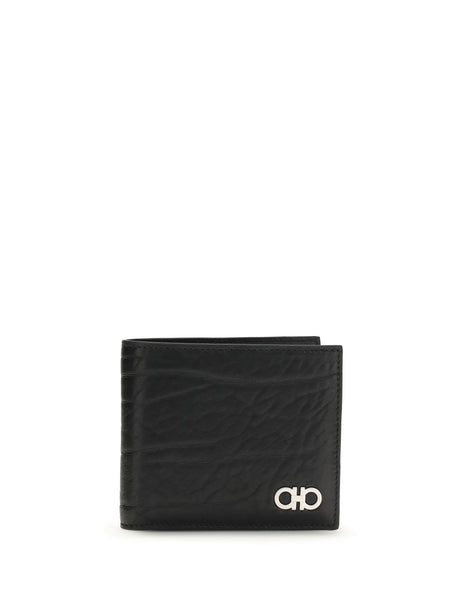 Ferragamo Gancini bifold Wallet - Nero.