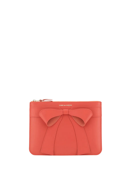 Comme Des Garcons Big Bow Coin Purse - Red