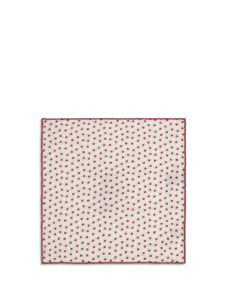 Brunello Cucinelli Silk Pocket Square - Ciliegia