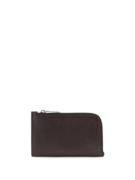 Burberry Check zipped Card Holder - Sand