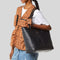 MCM Medium Liz Shopper in Visetos Black RS-MWPGSLR02BK001