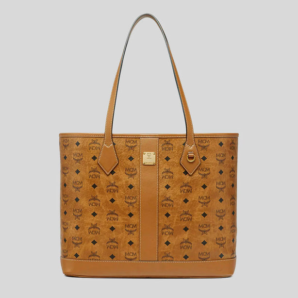 MCM Medium Liz Shopper in Visetos Cognac RS-MWPGSLR02CO001