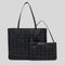 MCM Medium Liz Shopper in Visetos Black RS-MWPGSLR02BK001