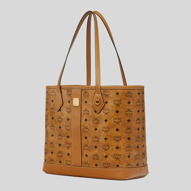 MCM Medium Liz Shopper in Visetos Cognac RS-MWPGSLR02CO001
