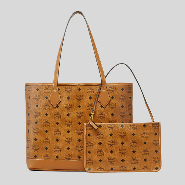 MCM Medium Liz Shopper in Visetos Cognac RS-MWPGSLR02CO001