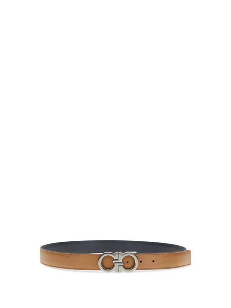 Ferragamo Reversible and adjustable Gancini Belt - Cowhide