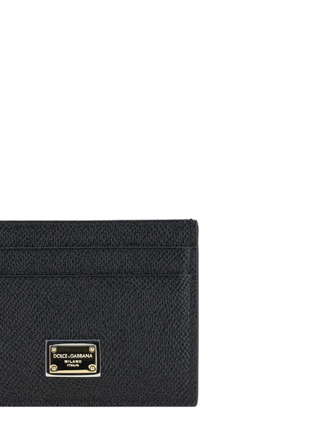 Dolce & Gabbana Leather Cardholder - Black