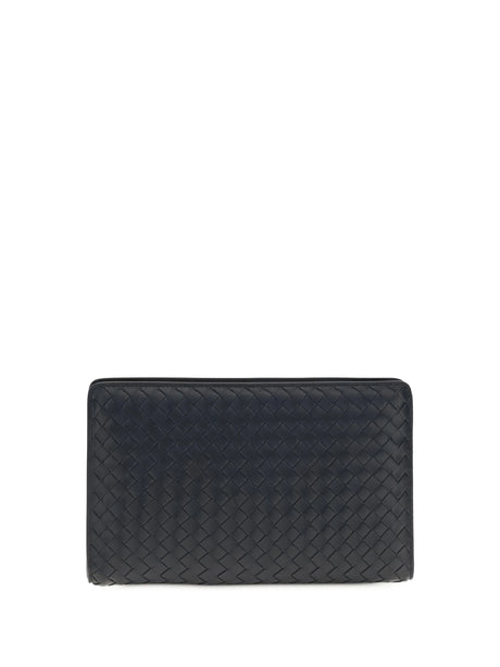 Bottega Veneta Agenda Clutch - Midnight-Brass V-S