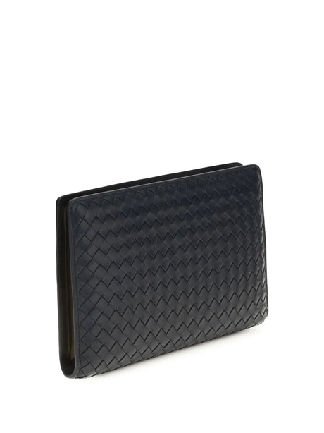 Bottega Veneta Agenda Clutch - Midnight-Brass V-S