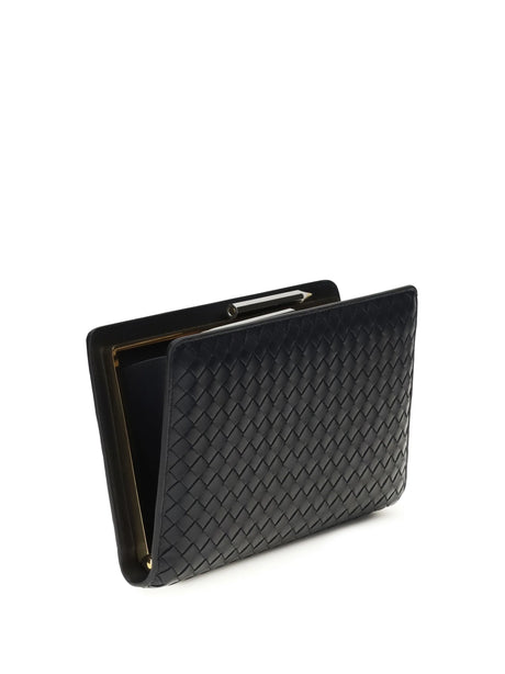 Bottega Veneta Agenda Clutch - Midnight-Brass V-S