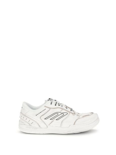 Balenciaga Hamptons Worn-out Sneakers - White