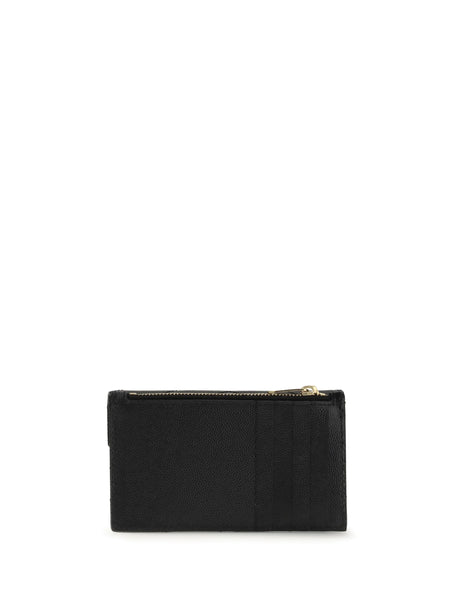 Saint Laurent Leather Cardholder - Black