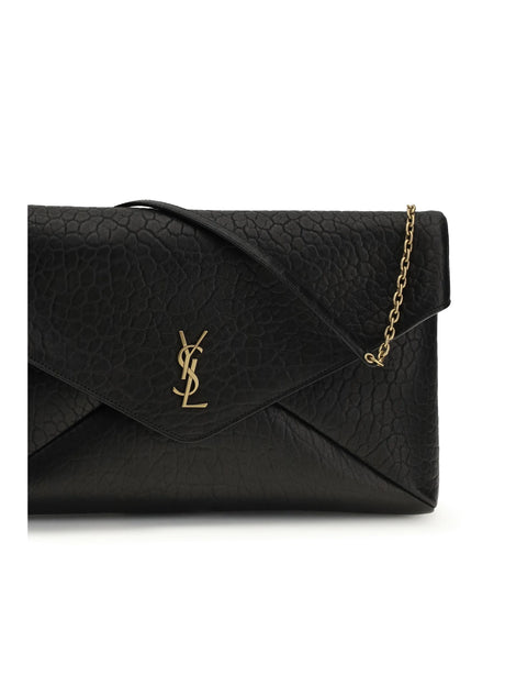 Saint Laurent Cassandre Clutch Bag - Black