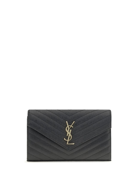 Saint Laurent Logoed Shoulder Bag - Black
