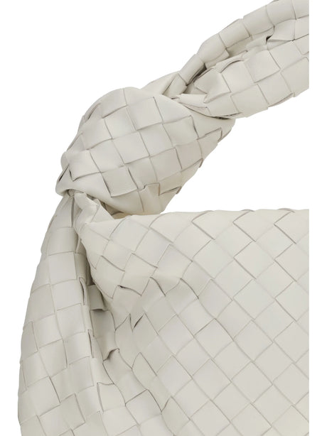 Bottega Veneta Jodie Shoulder Bag - Alabaster-Gold