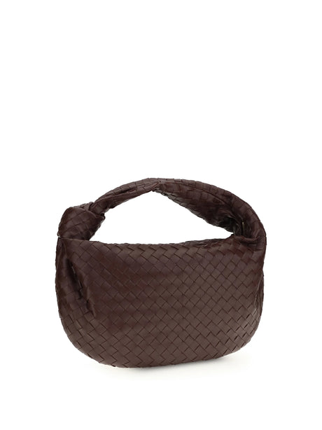 Bottega Veneta Jodie Shoulder Bag - Deep Mahogany-Gold