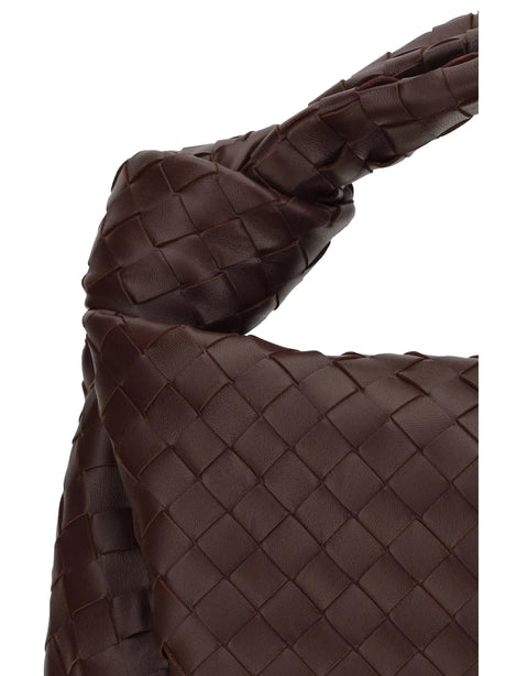 Bottega Veneta Jodie Shoulder Bag - Deep Mahogany-Gold