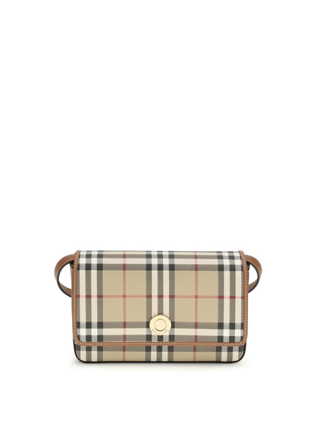 Burberry Hampshire mini Shoulder Bag - Vntg Chk/Briar Brown