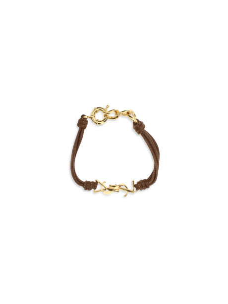 Saint Laurent Cassandre multi-wrap Bracelet - Khaki