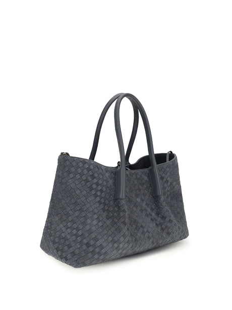 Bottega Veneta Pinacoteca large Shoulder Bag - Cloudy Ind/Gra.M-Mb