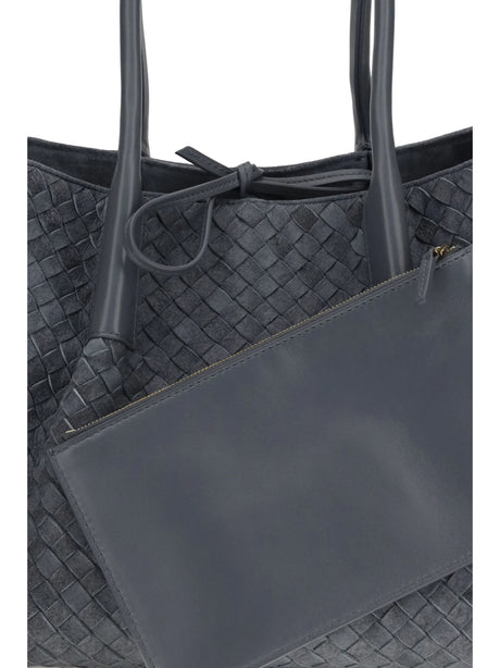 Bottega Veneta Pinacoteca large Shoulder Bag - Cloudy Ind/Gra.M-Mb