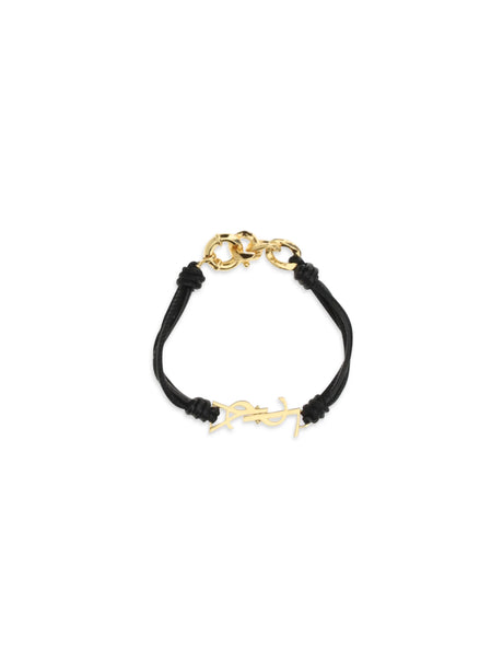 Saint Laurent Cassandre multi-wrap Bracelet - Black