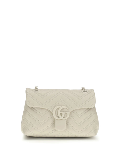Gucci Small GG Marmont Shoulder Bag - New Ivoire/N.Iv/N.Iv