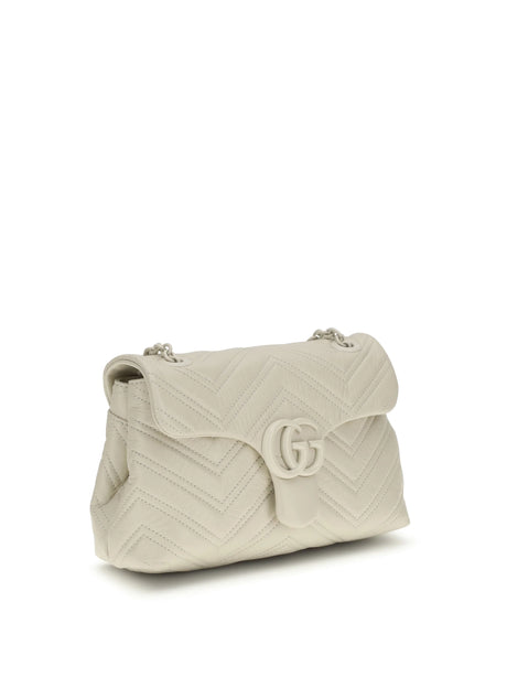 Gucci Small GG Marmont Shoulder Bag - New Ivoire/N.Iv/N.Iv